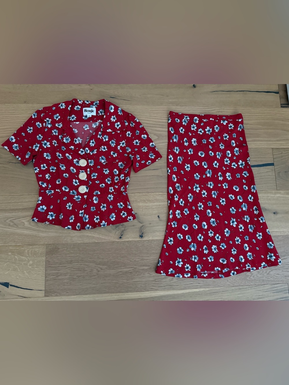 Rouje Top and Skirt Set